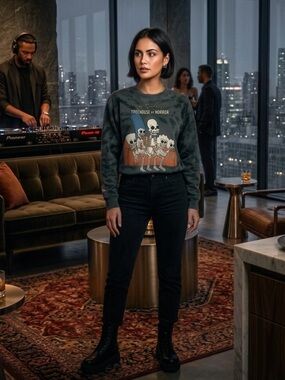 The Simpsons Treehouse of Horror Tie-Dye Sweatshirt Size S